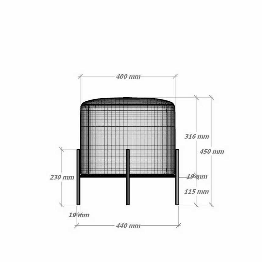 Ghế Đôn Tròn Chân Cộng_9