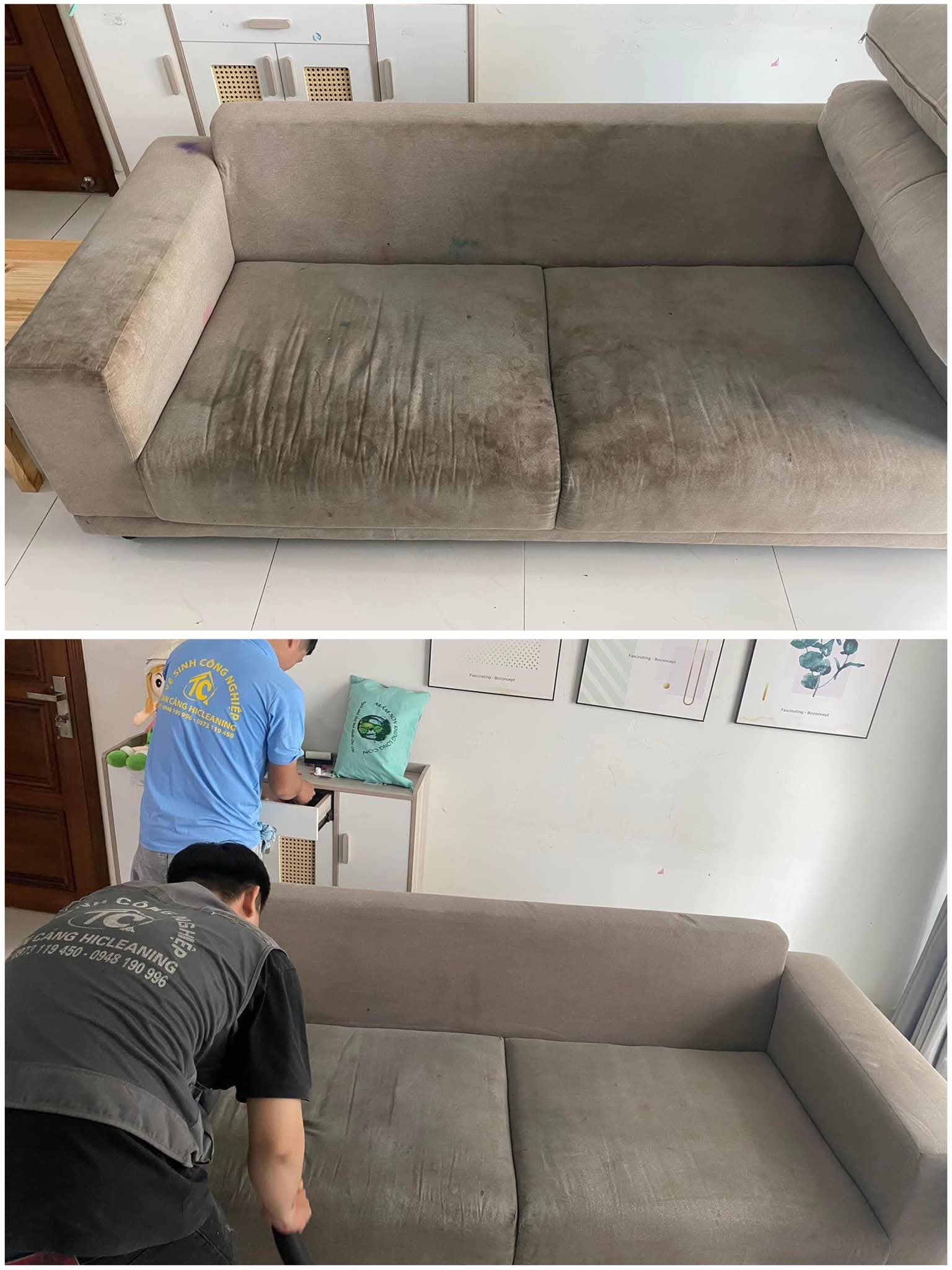 phân loại vết bẩn trên sofa